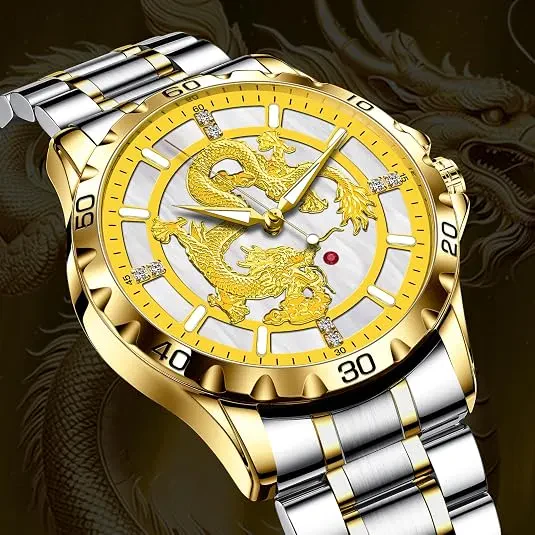 Dragon Dial Automatic Skeleton Watch