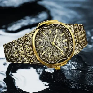Silver Stainless Steel Quartz Watch with Date