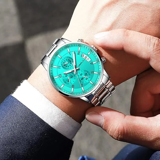 Stainless Steel Quartz Chronograph Watch