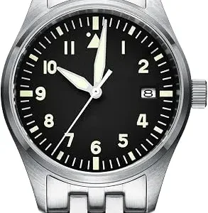 Automatic Mechanical Watch with Stainless Steel Bracelet