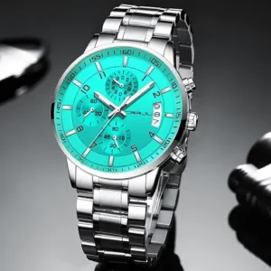 Stainless Steel Quartz Chronograph Watch