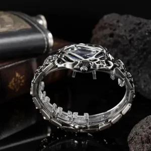 Retro-Futuristic Openwork Quartz Watch