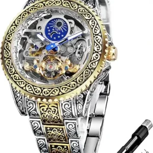 Vintage Skeleton Automatic Mechanical Watch